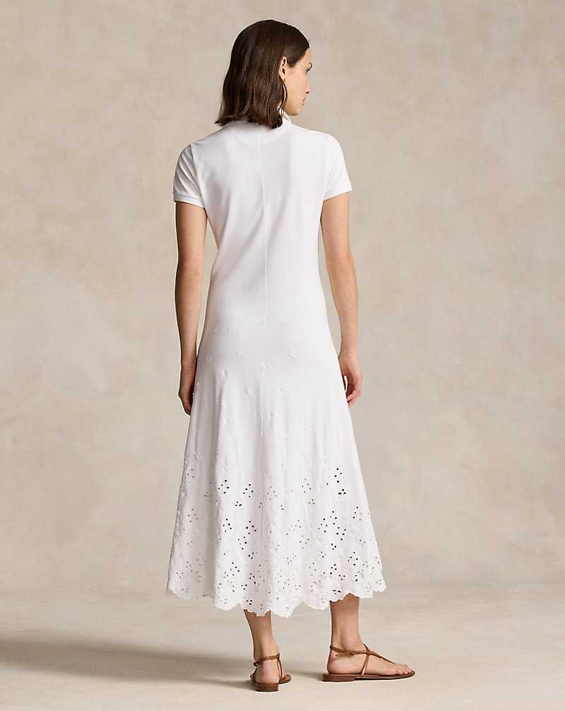 Vestido Ralph Lauren Eyelet Mujer Blancos | CLHPXUQ-29 - vista 4