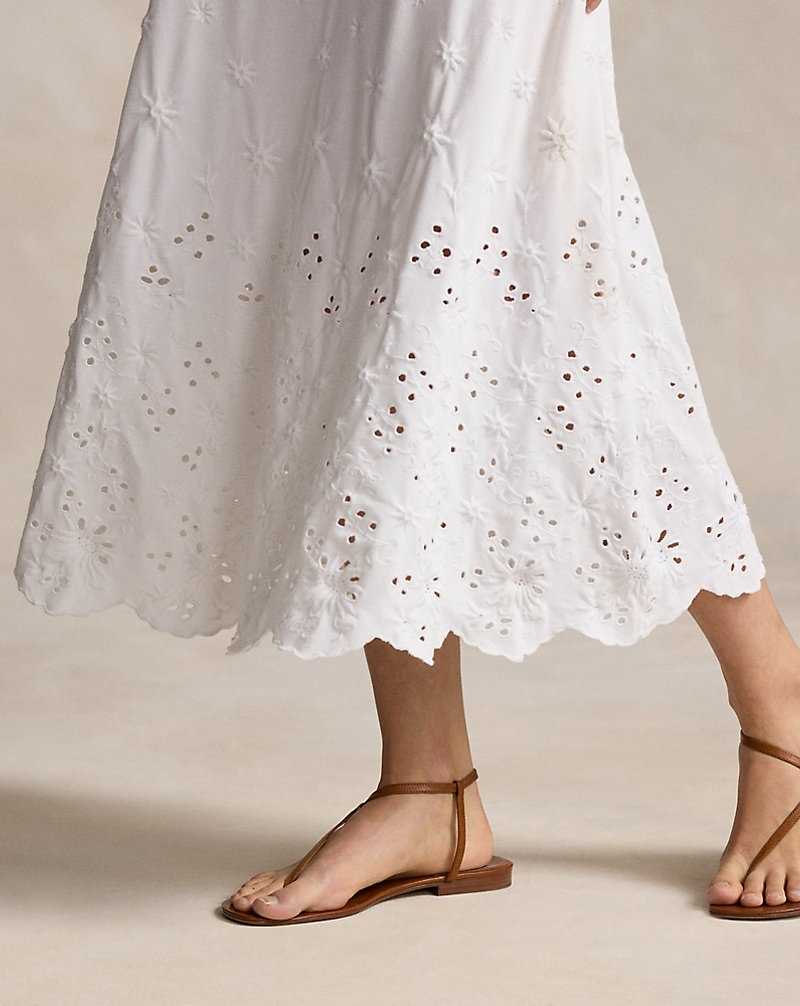 Vestido Ralph Lauren Eyelet Mujer Blancos | CLHPXUQ-29 - vista 5