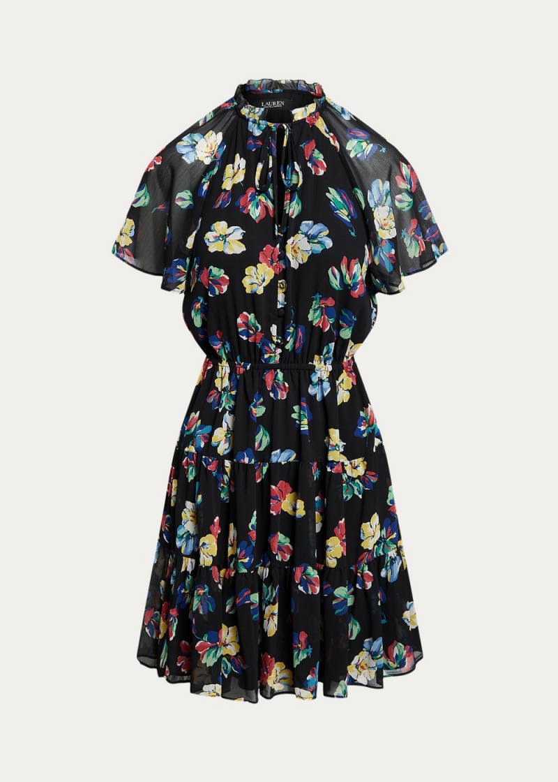 Vestido Floral Crinkle Georgette Mujer Multicolor | TLJN74908 - vista 2
