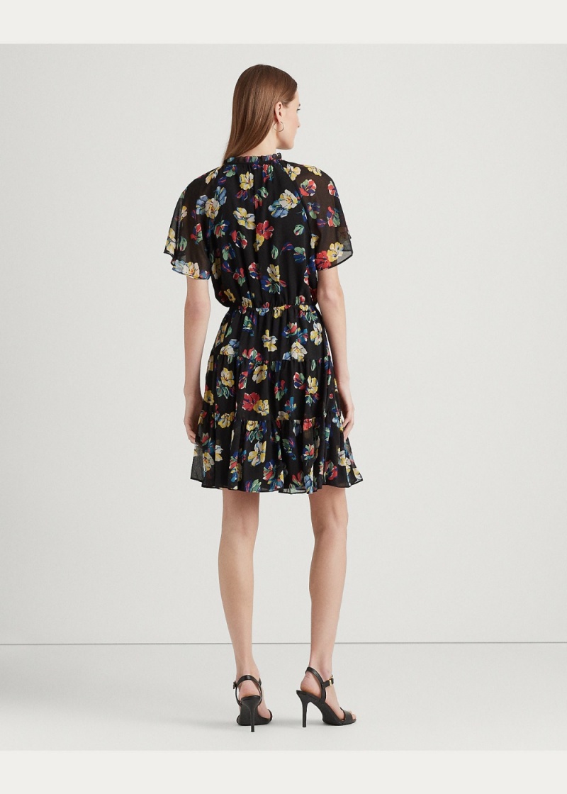 Vestido Floral Crinkle Georgette Mujer Multicolor | TLJN74908 - vista 4