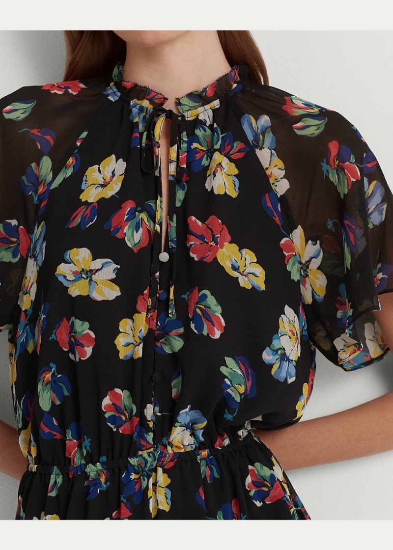 Vestido Floral Crinkle Georgette Mujer Multicolor | TLJN74908 - vista 5
