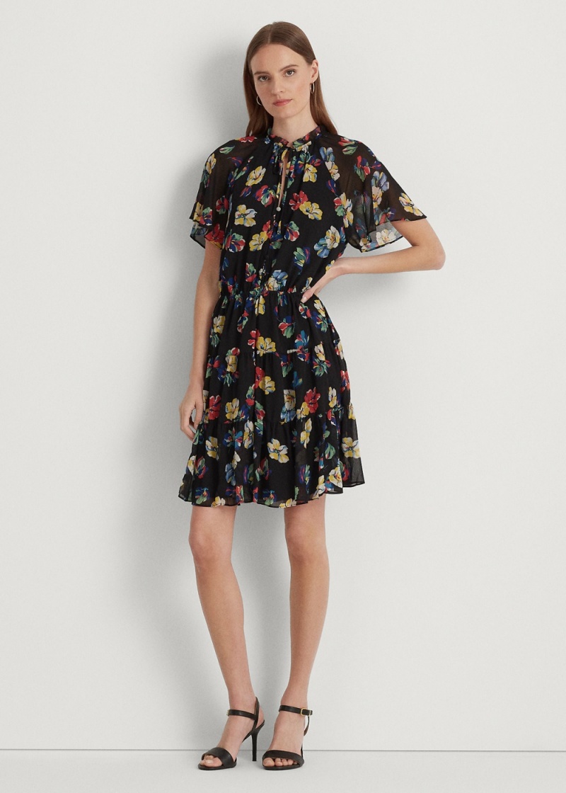 Vestido Floral Crinkle Georgette Mujer Multicolor | TLJN74908 - vista 1