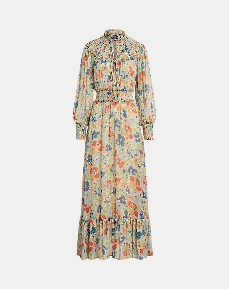 Vestido Ralph Lauren Floral Crinkled Georgette Mujer 1573 Dusty Floral | INTBPWS-78 - vista 2
