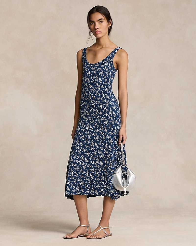 Vestido Ralph Lauren Floral Scoopneck Jersey Mujer 1683 Ditsy Daisy | YZKXMTJ-47 - vista 1