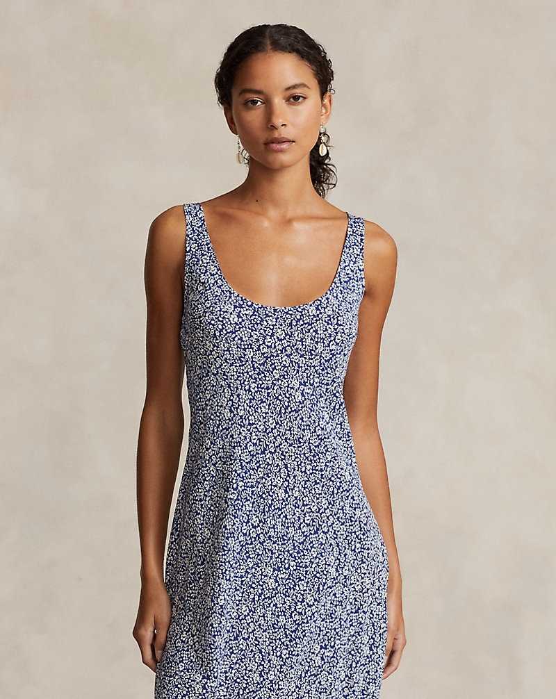 Vestido Ralph Lauren Floral Scoopneck Mujer Flores | VCUXEOG-42 - vista 3