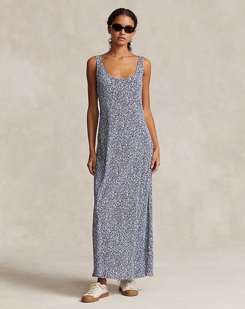 Vestido Ralph Lauren Floral Scoopneck Mujer Flores | VCUXEOG-42 - vista 1
