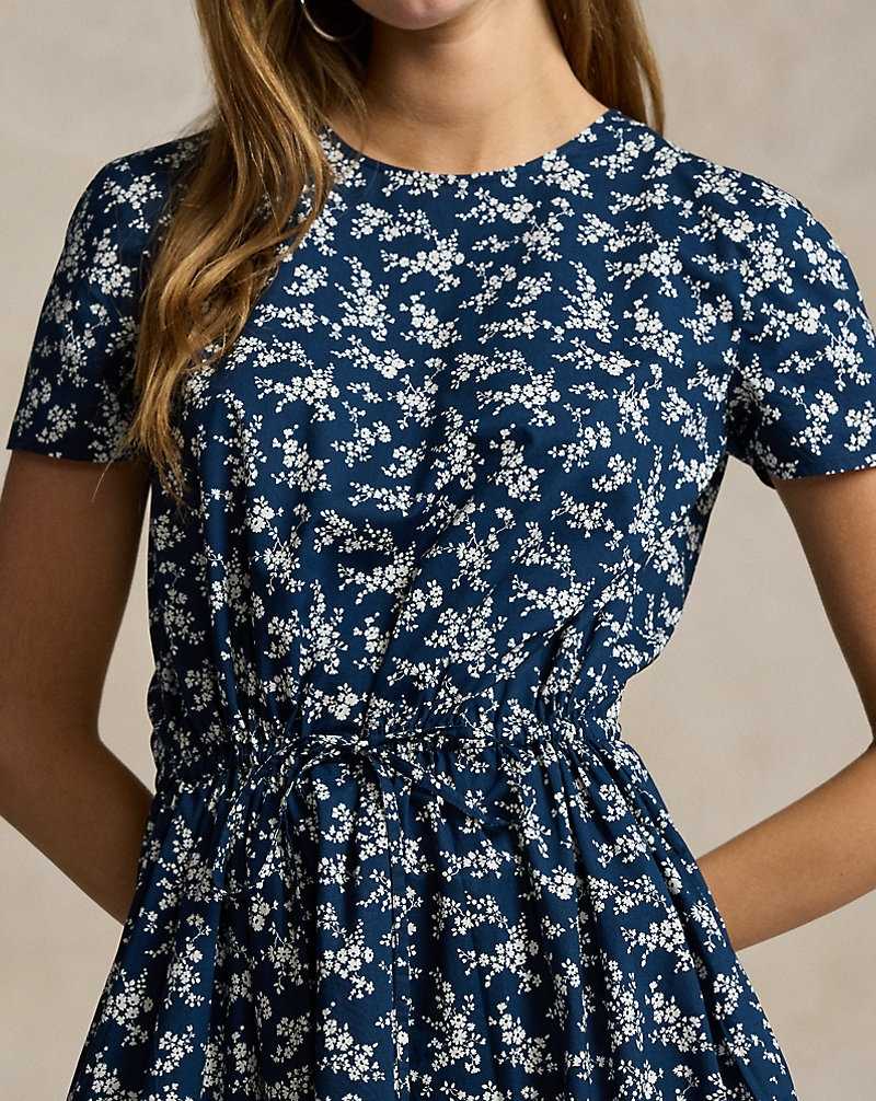 Vestido Ralph Lauren Floral Tiered Cotton Poplin Mujer 1683 Ditsy Daisy | VCHWELQ-02 - vista 5
