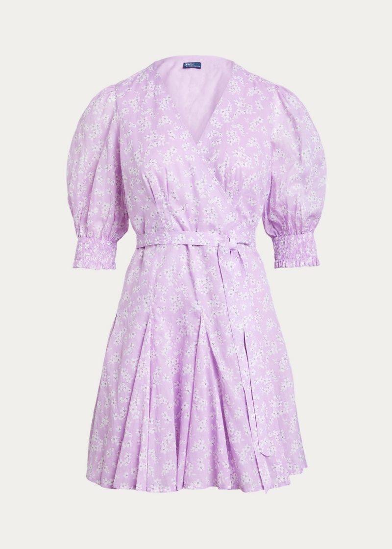Vestido Floral Wrap Algodon Mujer Creme | ROGB07169 - vista 2
