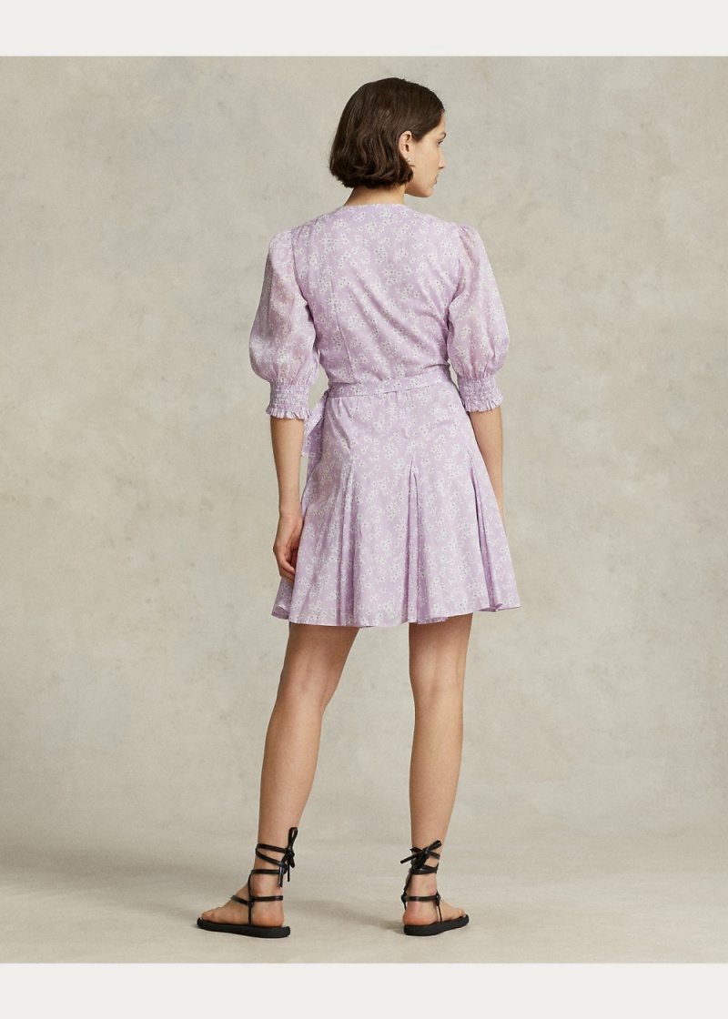 Vestido Floral Wrap Algodon Mujer Creme | ROGB07169 - vista 4