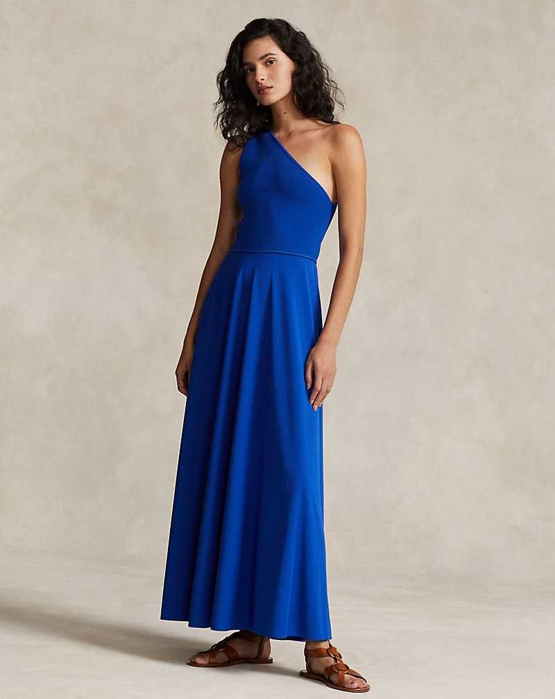 Vestido Ralph Lauren Hybrid One-Shoulder Cocktail Mujer Sapphire Star | LFBCXEV-57 - vista 1