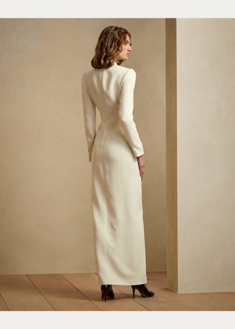 Vestido Kristian Silk Tuxedo Mujer Creme | BTUV18543 - vista 4