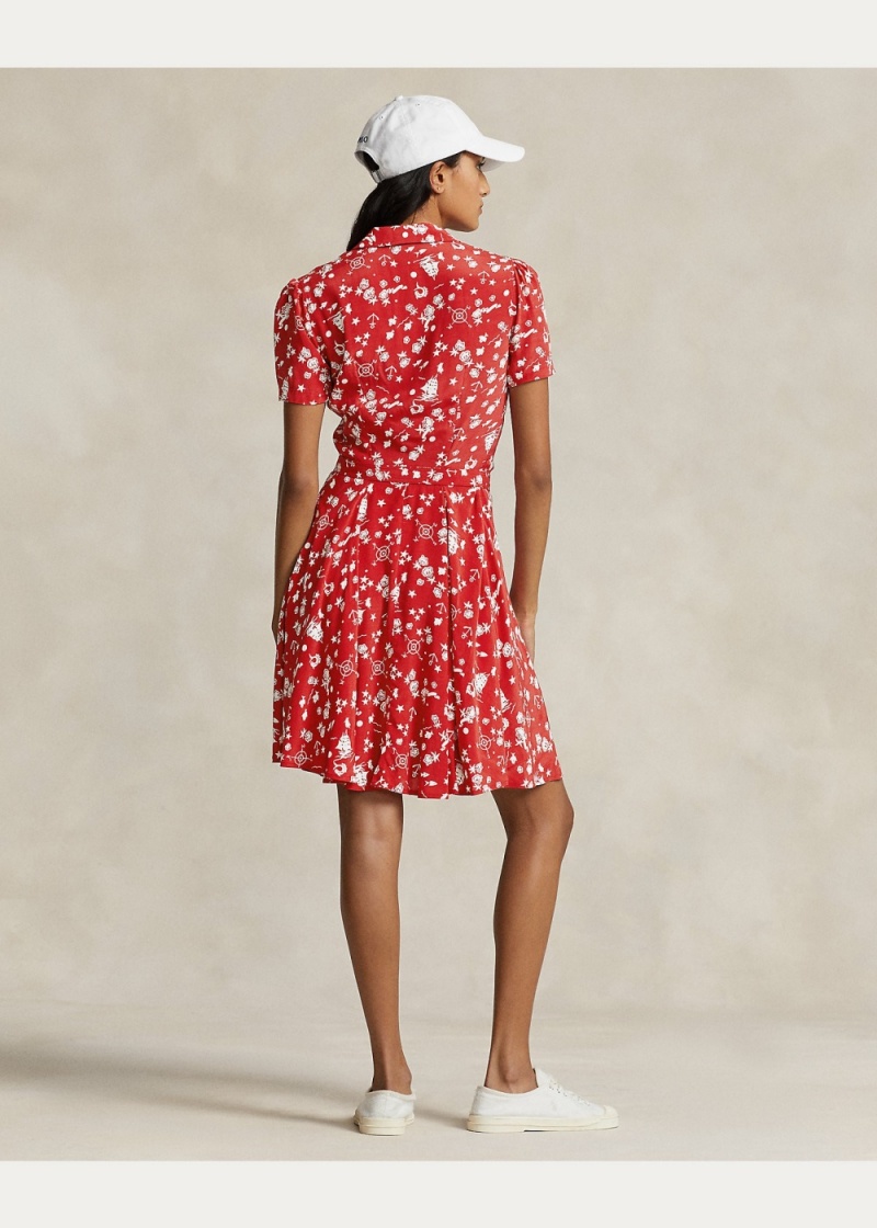 Vestido Nautical-Motif Minidress Mujer Rojos | AHJR72581 - vista 4
