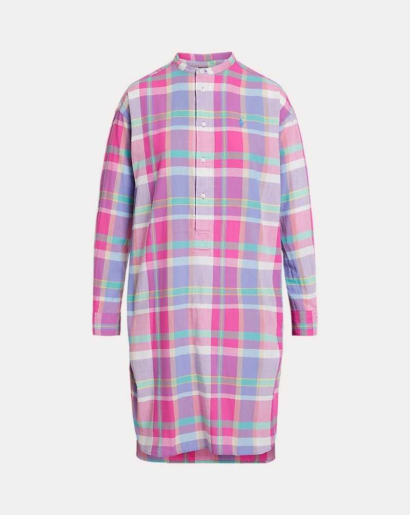 Vestido Ralph Lauren Plaid Linendress Mujer 1586 Pink/blue/green Mult | SWDCPFK-79 - vista 2