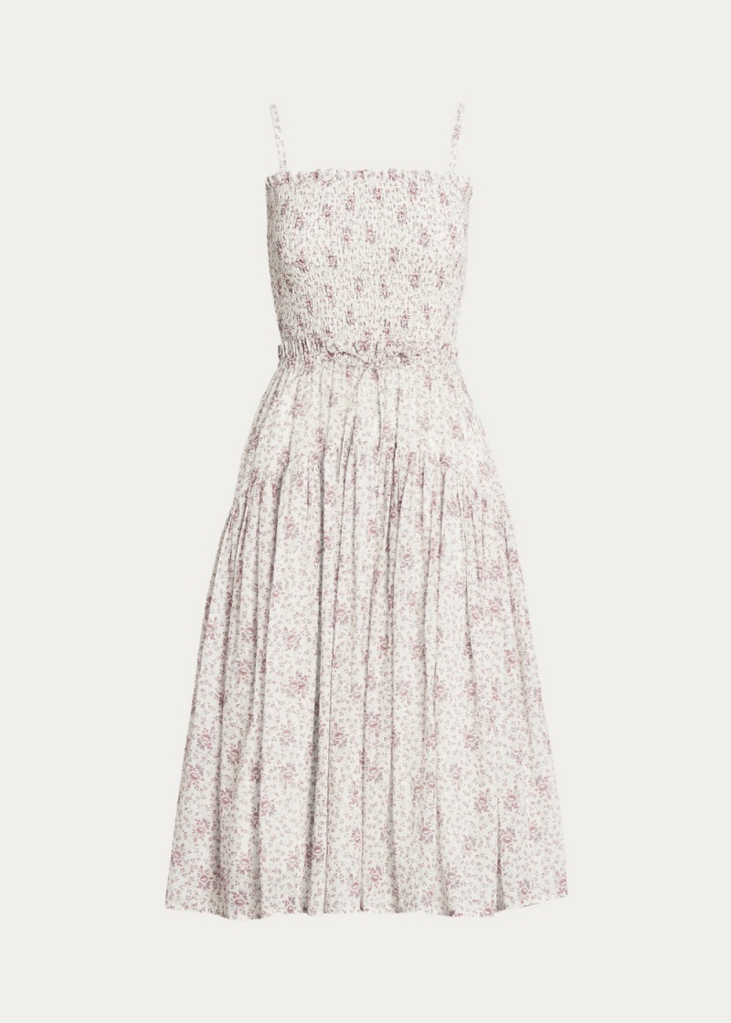 Vestido Plisado Floral Algodon Mujer Negros | CUJG39271 - vista 2