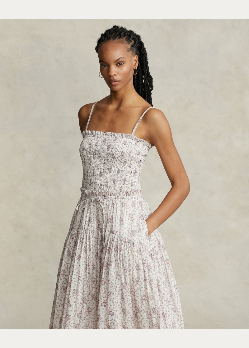 Vestido Plisado Floral Algodon Mujer Negros | CUJG39271 - vista 3