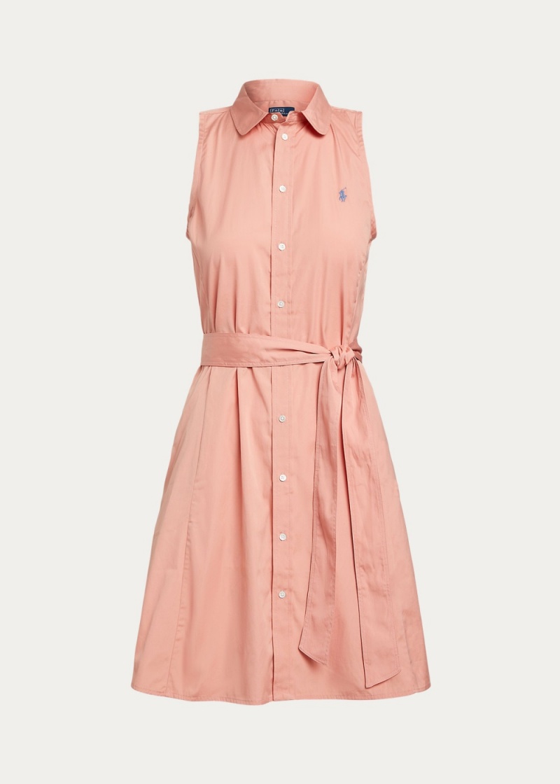Vestido Sin Manga Algodon Shirtdress Mujer Rosas | EQAJ43175 - vista 2