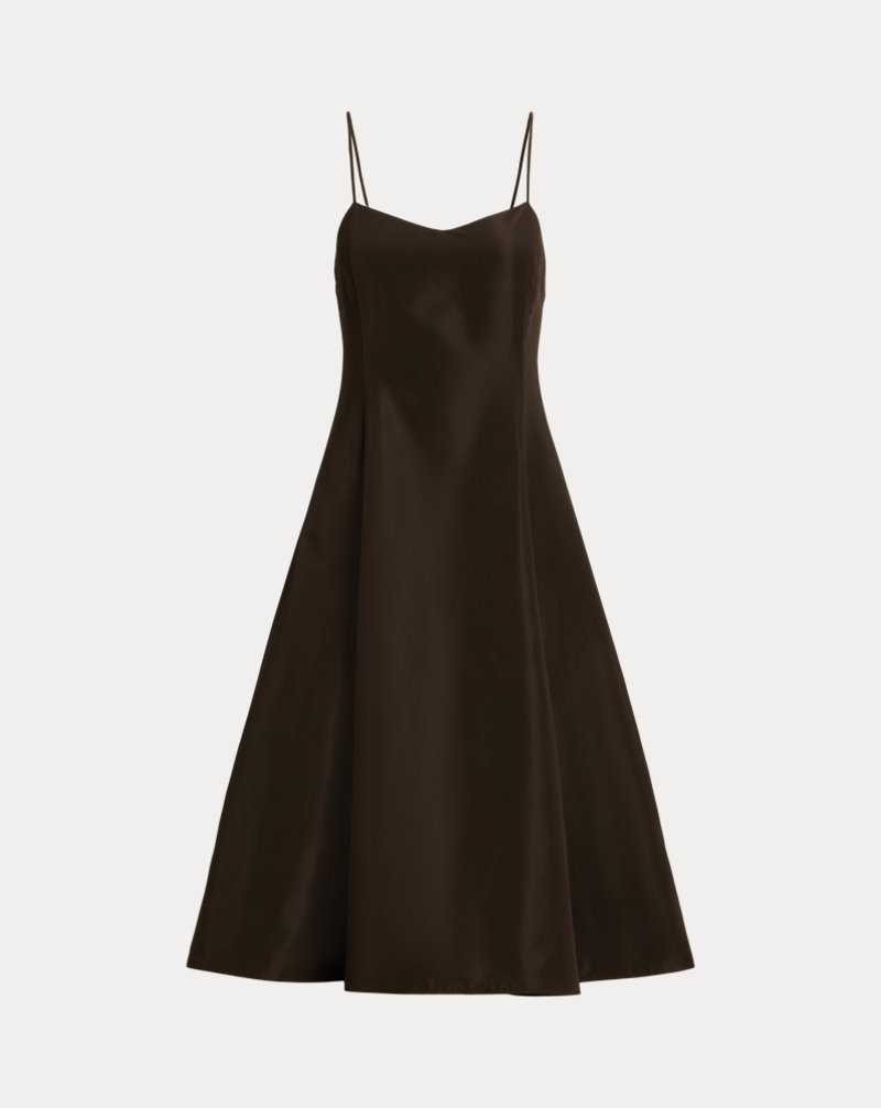 Vestido Ralph Lauren Taffeta Sleeveless Mujer Marrom | CPMSOBI-37 - vista 2
