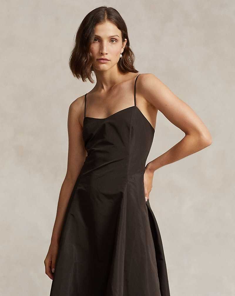 Vestido Ralph Lauren Taffeta Sleeveless Mujer Marrom | CPMSOBI-37 - vista 3