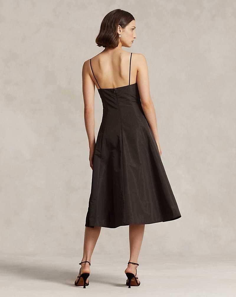 Vestido Ralph Lauren Taffeta Sleeveless Mujer Marrom | CPMSOBI-37 - vista 4