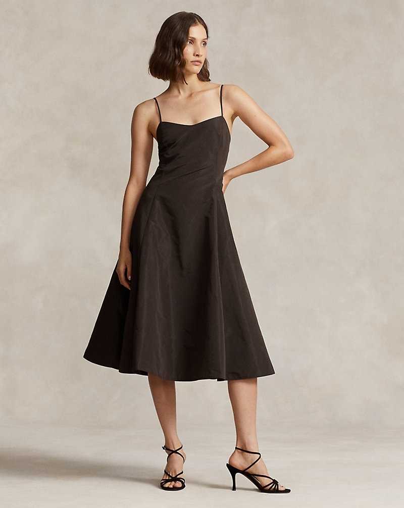 Vestido Ralph Lauren Taffeta Sleeveless Mujer Marrom | CPMSOBI-37 - vista 1