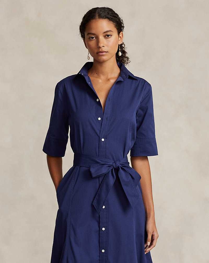 Vestido Ralph Lauren Tiered Cottondress Mujer Azul Rey | SKZNAJI-94 - vista 3