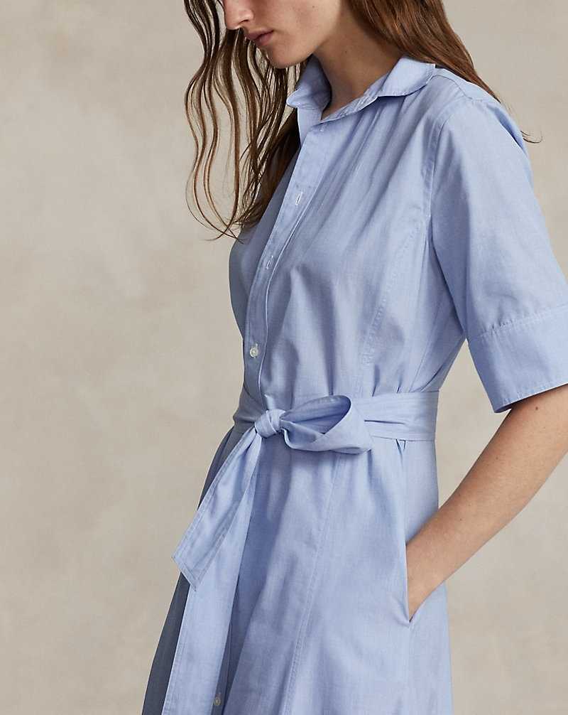 Vestido Ralph Lauren Tiered Cottondress Mujer Azules | VIAXYBP-28 - vista 5