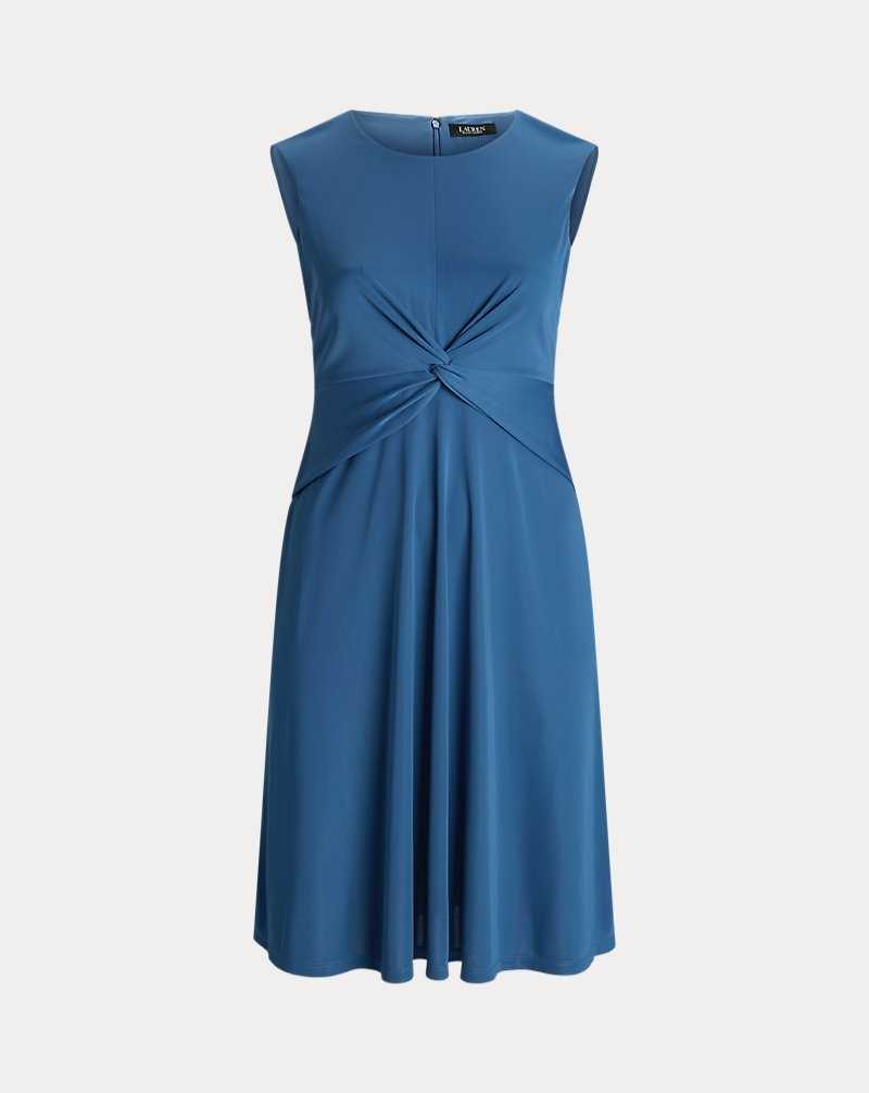 Vestido Ralph Lauren Twist-Front Jersey Mujer Azules | UBHARVY-51 - vista 2