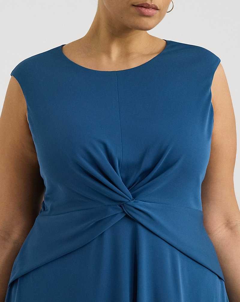 Vestido Ralph Lauren Twist-Front Jersey Mujer Azules | UBHARVY-51 - vista 5