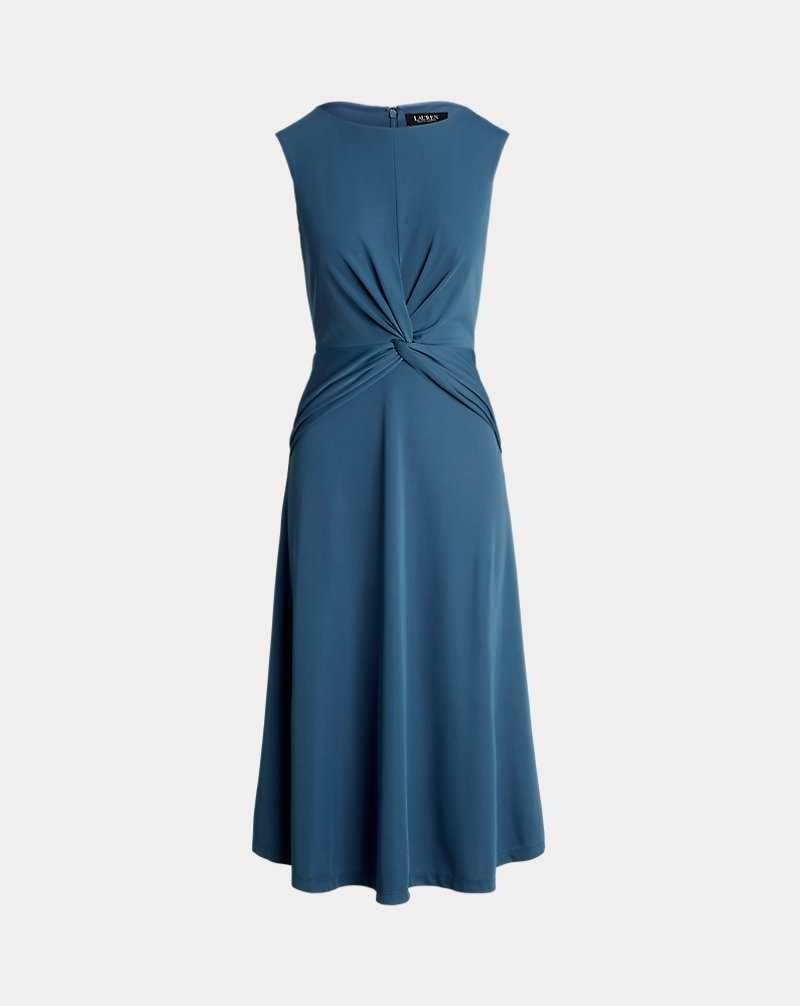 Vestido De Noche Ralph Lauren Twist-Front Jersey Mujer Azules | ZOSJYDF-51 - vista 2