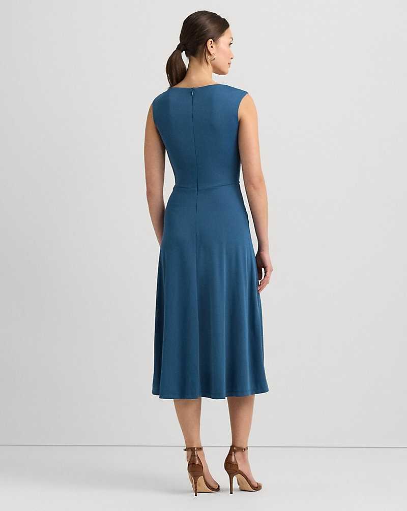 Vestido De Noche Ralph Lauren Twist-Front Jersey Mujer Azules | ZOSJYDF-51 - vista 4
