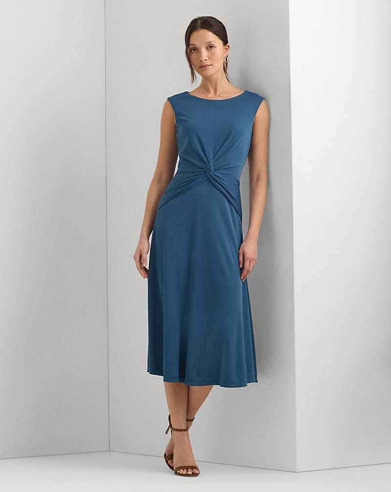 Vestido De Noche Ralph Lauren Twist-Front Jersey Mujer Azules | ZOSJYDF-51 - vista 1