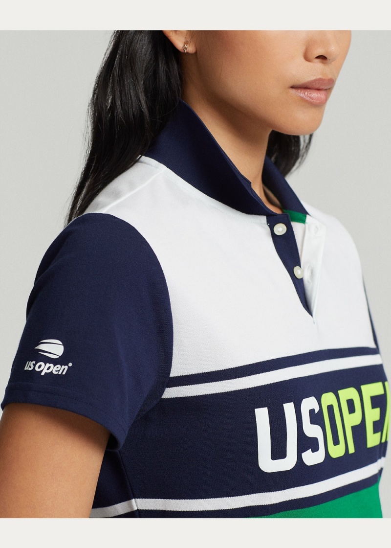 Vestido US Open Performance Mesh Polo Mujer Azul Marino | TBYA71638 - vista 2