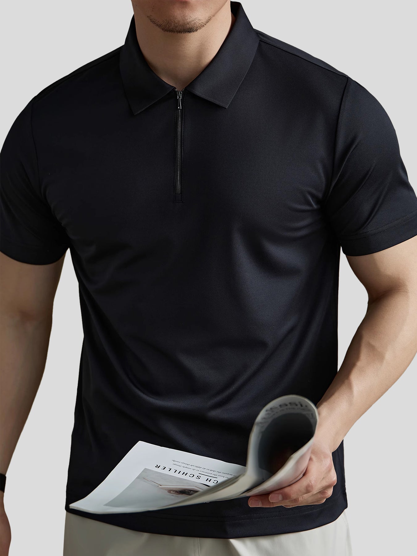 PerformancePro de manga corta Half Zip Polo