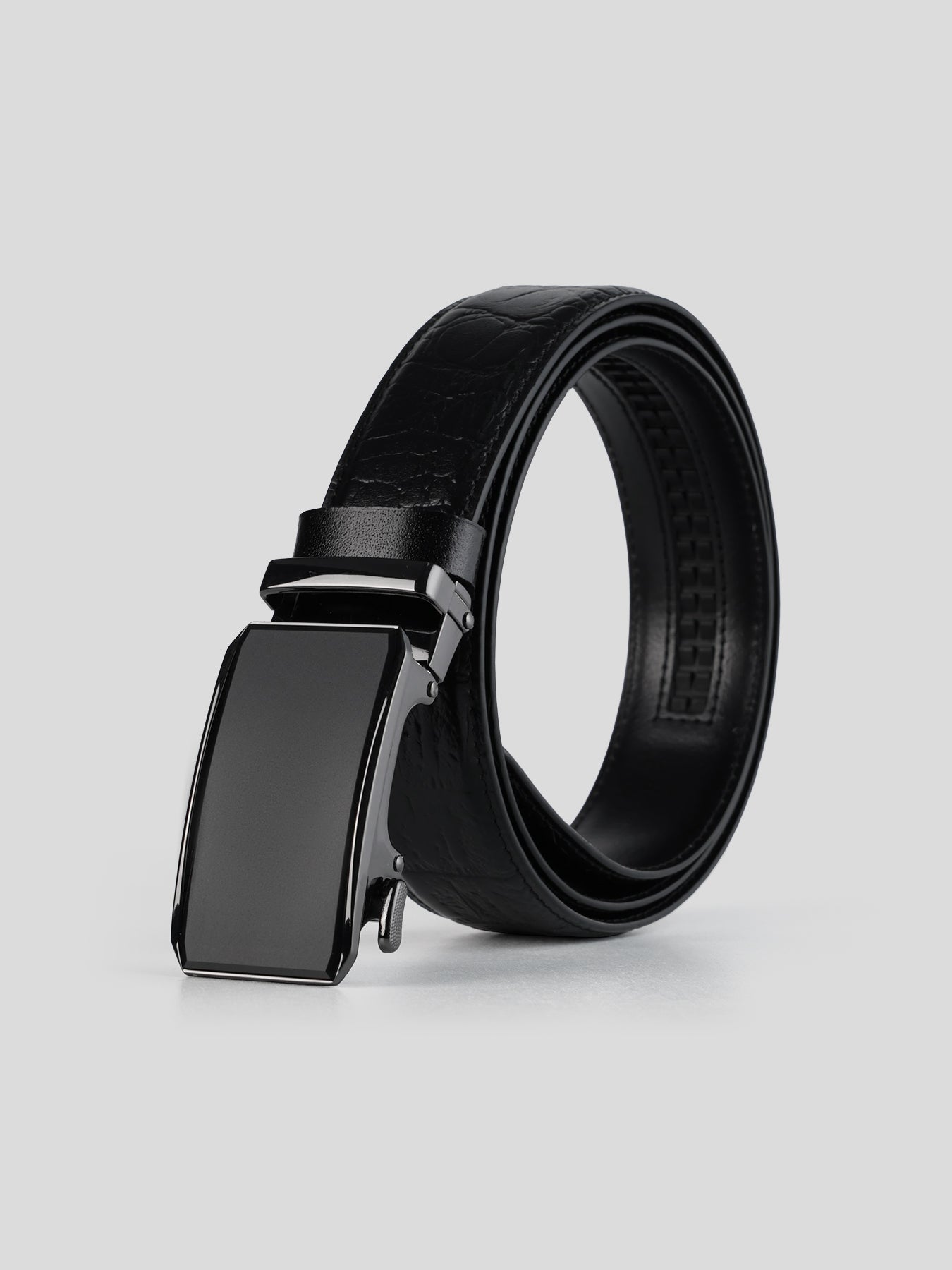 Cinturón Automatic Buckle cuero Dress