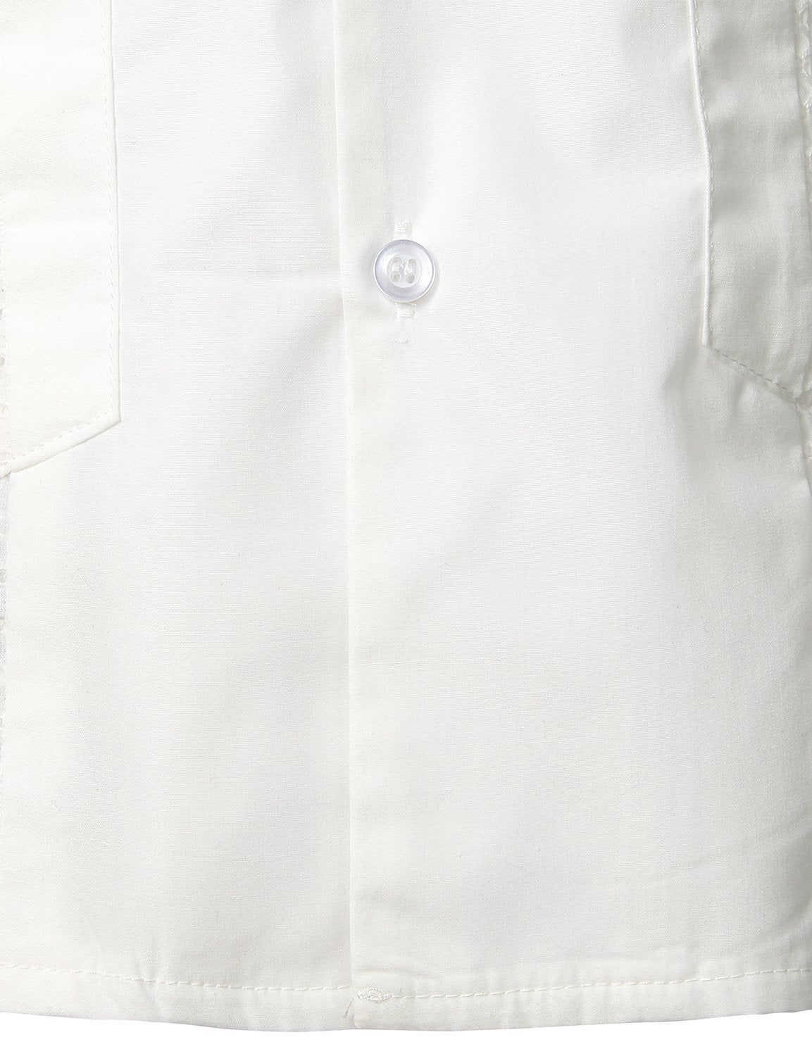 Camisa de color sólido de algodón de manga corta para hombre