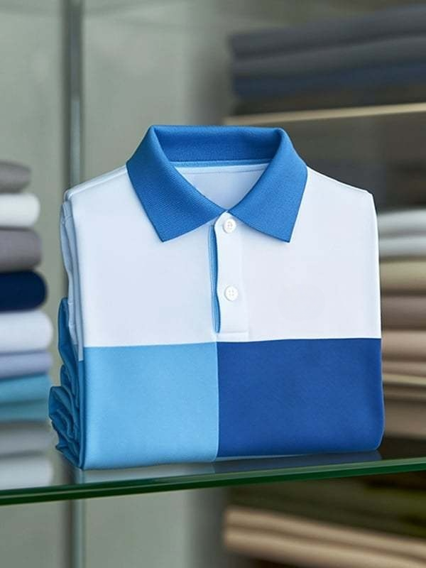 Camisa polo clásico ejecutivo Logo de manga corta para hombre