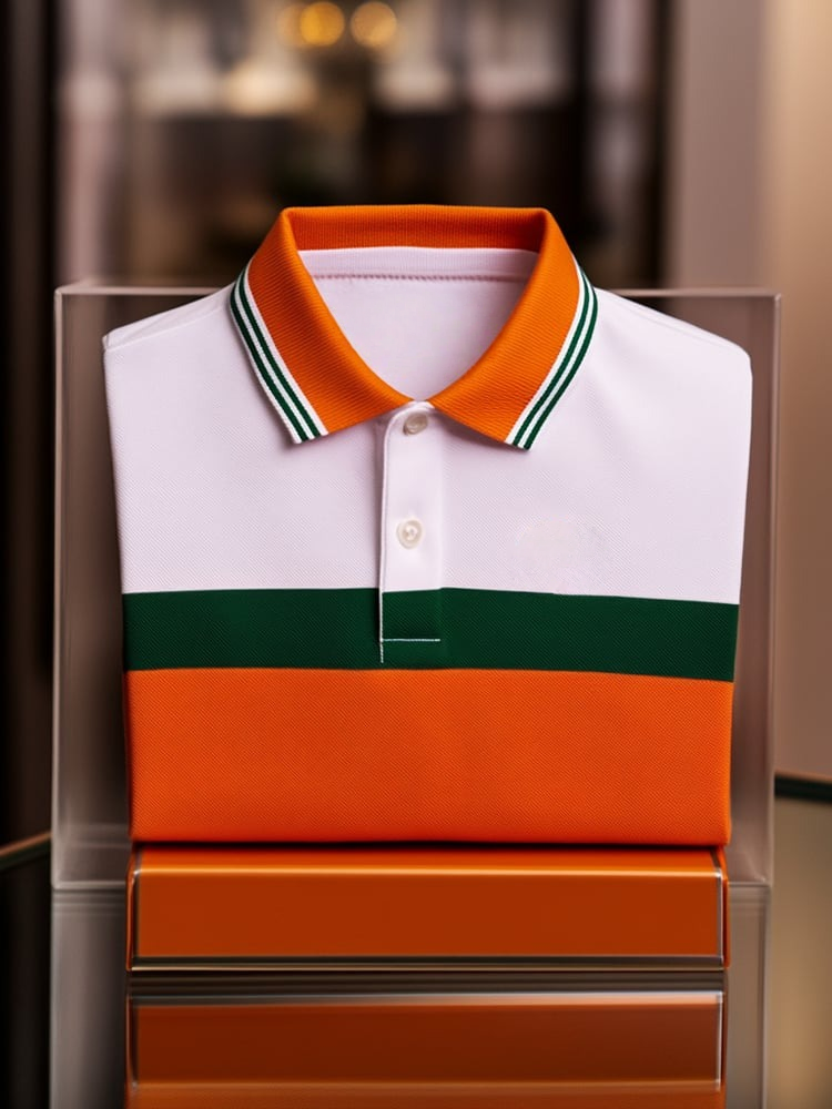 Camisa polo ejecutivo casual Logo Button de manga corta para hombre