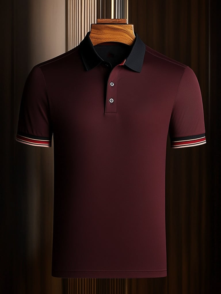 Camisa polo ejecutivo casual Button de manga corta para hombre