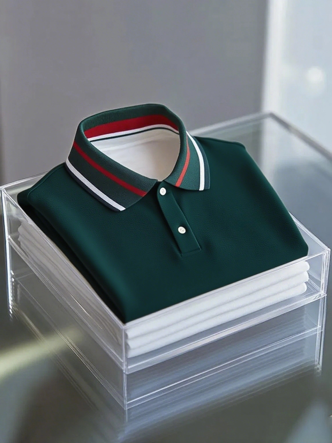 para hombre ejecutivo Logo con botones de manga corta camisa polo