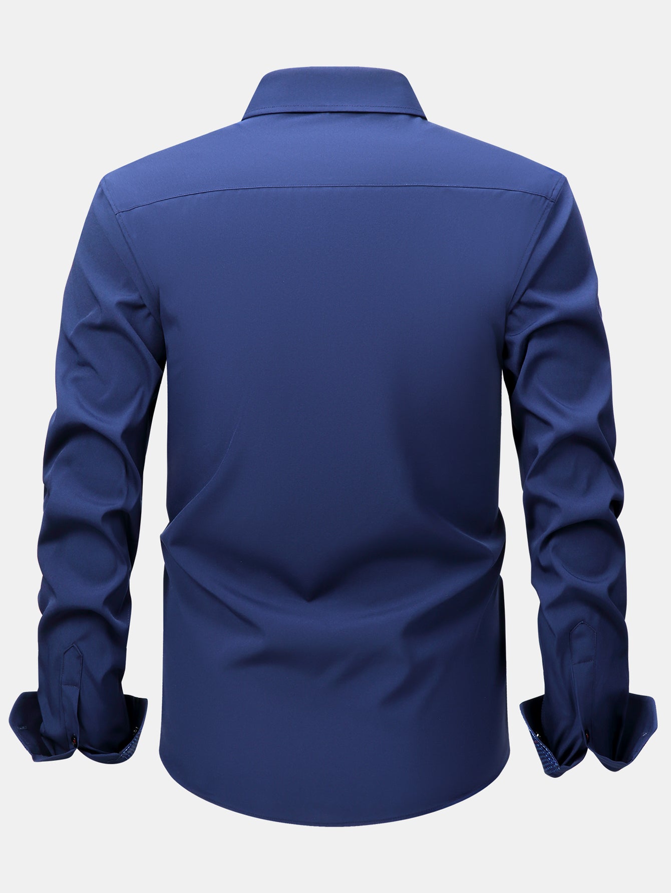 Camisa de vestir de manga larga Contrast Button Up