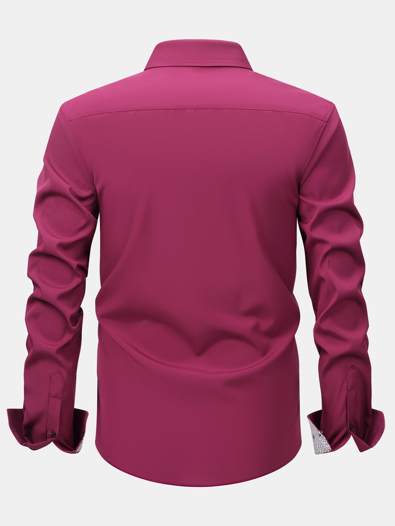 Camisa de vestir de manga larga Contrast Button Up