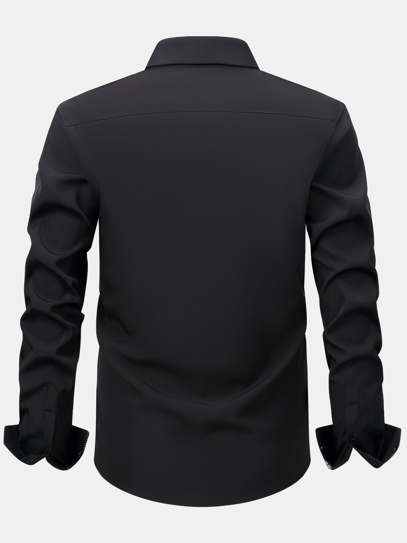 Camisa de vestir de manga larga Contrast Button Up