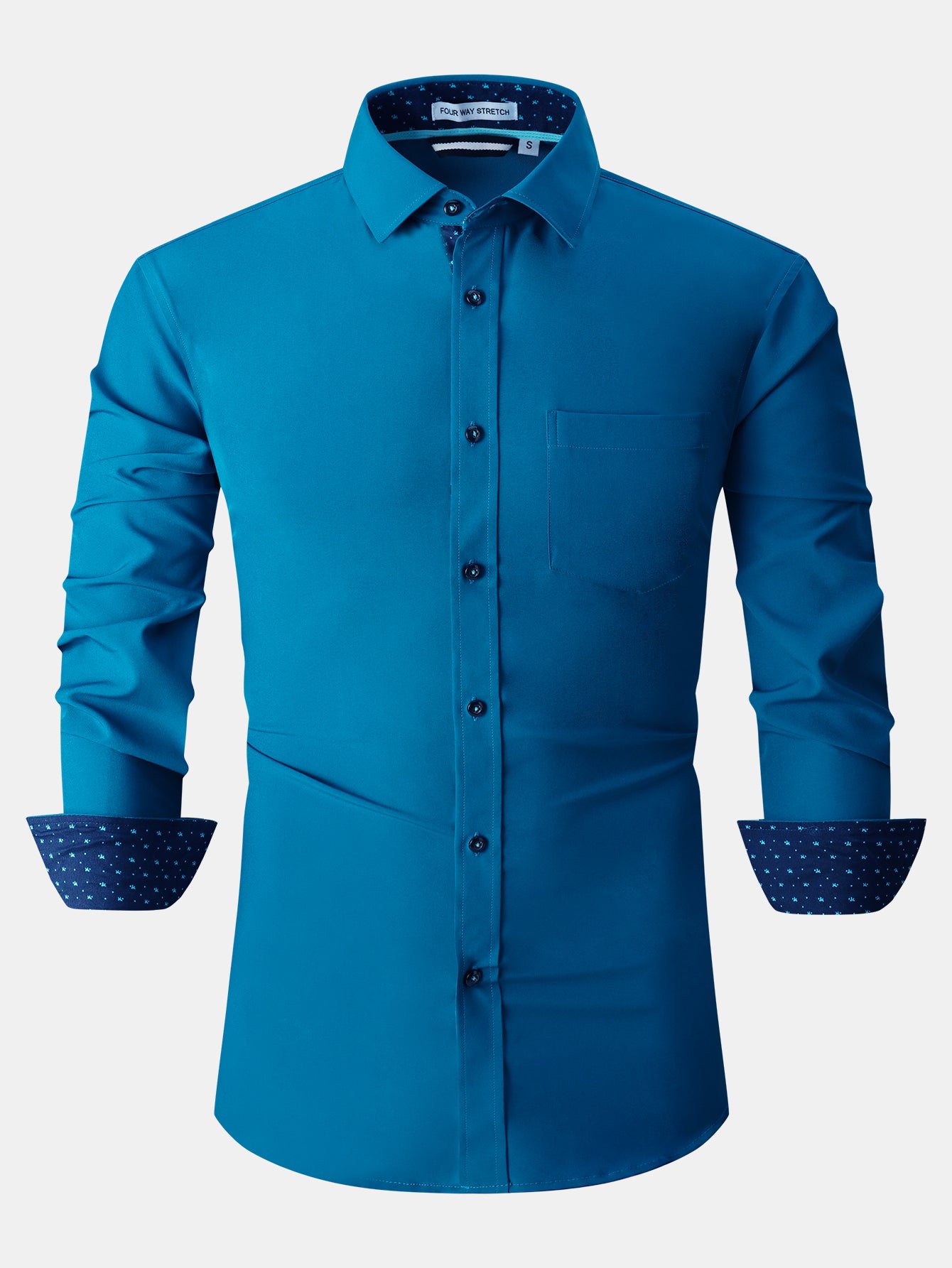 Camisa de vestir de manga larga Contrast
