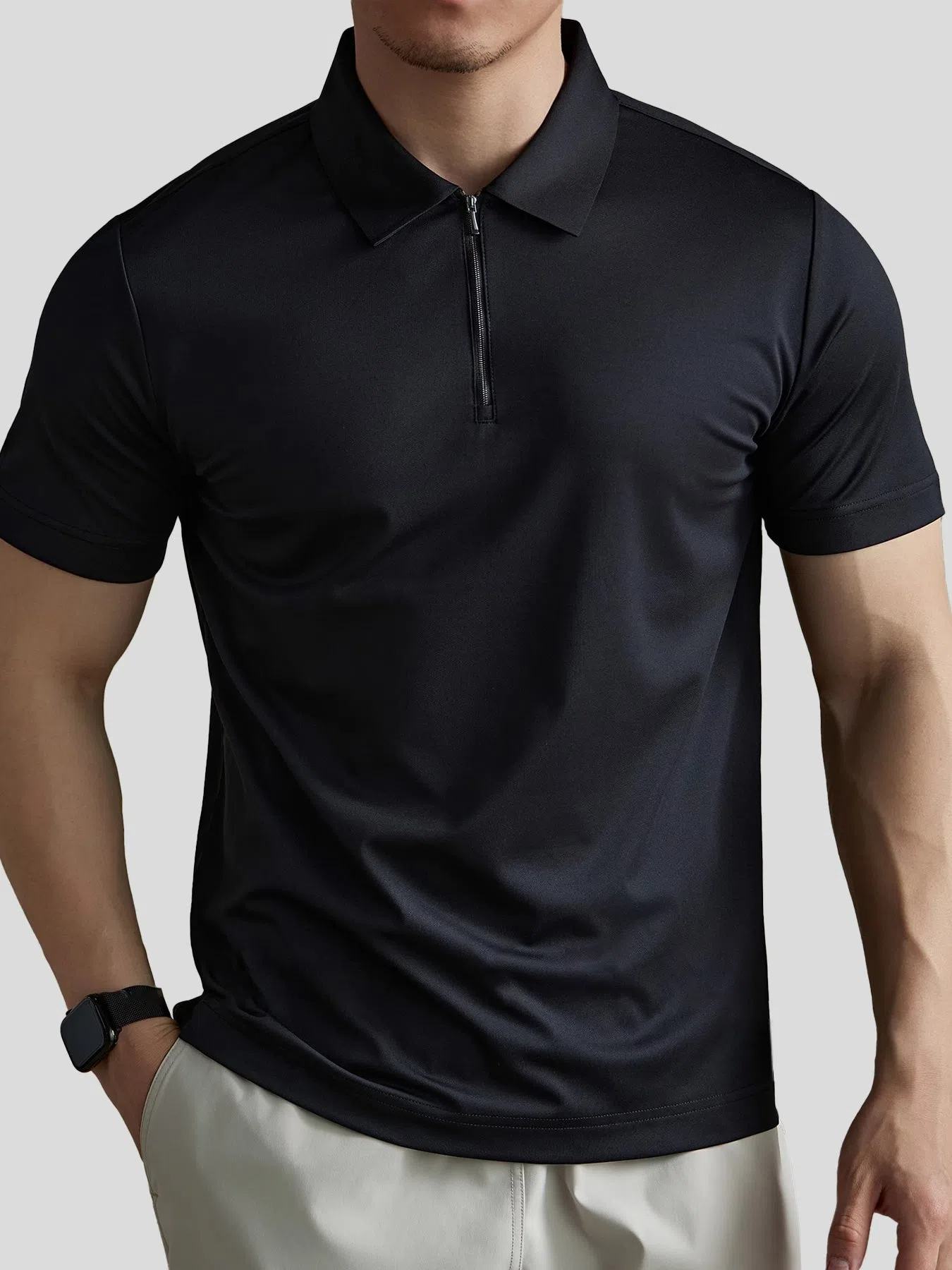 PerformancePro de manga corta Half Zip Polo