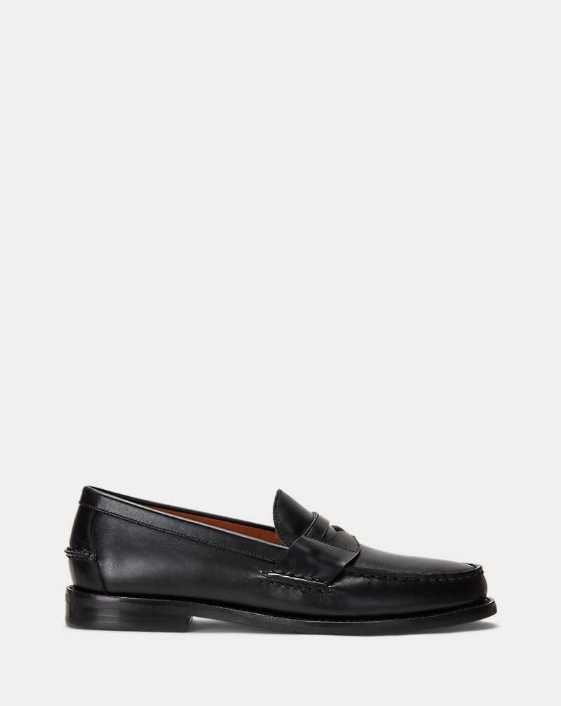 Zapatos Casual Ralph Lauren Alston Leather Penny Loafer Hombre Negros | UKDBJIT-54 - vista 1