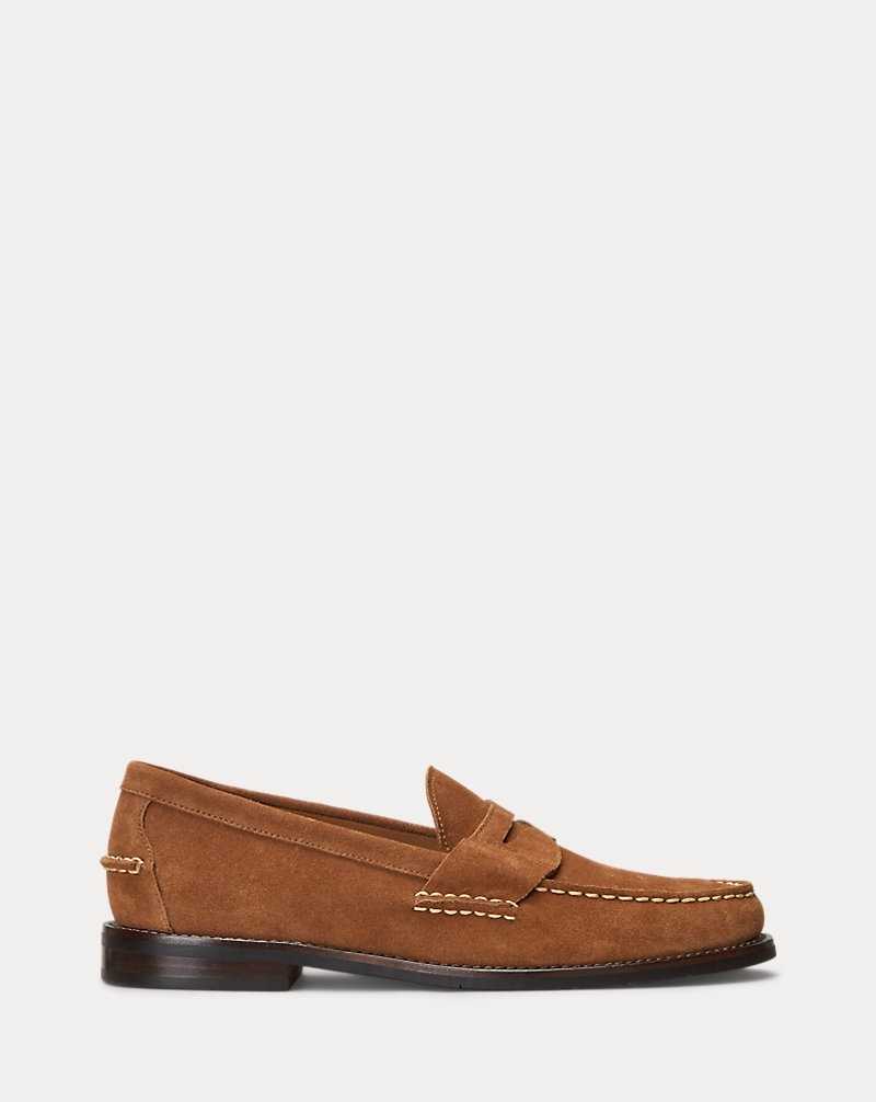 Zapatos Casual Ralph Lauren Alston Suede Penny Loafer Hombre Teak | DIGHBCM-07 - vista 1