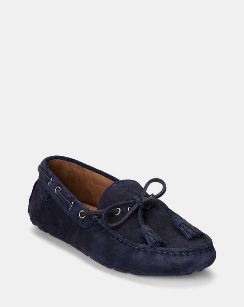 Zapatos Casual Ralph Lauren Anders Tasselled Suede Driver Hombre Azul Marino | TJEYCOZ-25 - vista 2