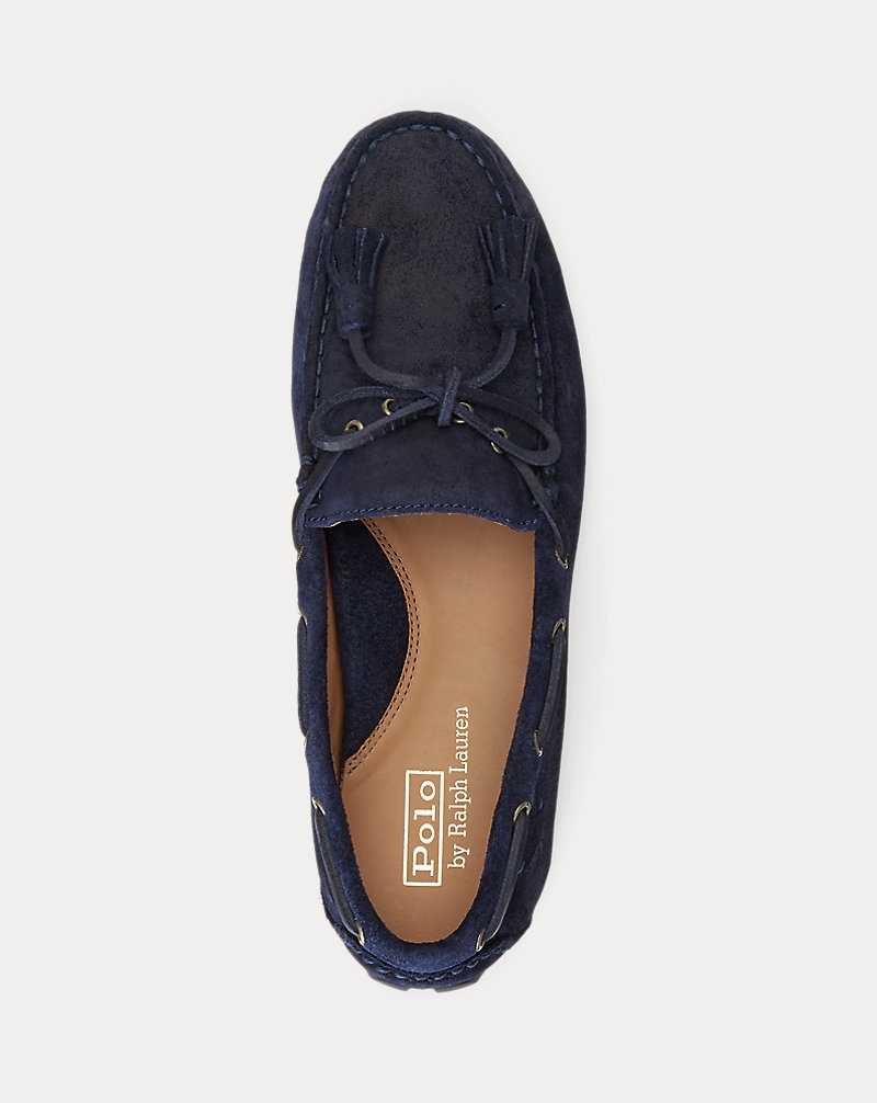 Zapatos Casual Ralph Lauren Anders Tasselled Suede Driver Hombre Azul Marino | TJEYCOZ-25 - vista 4