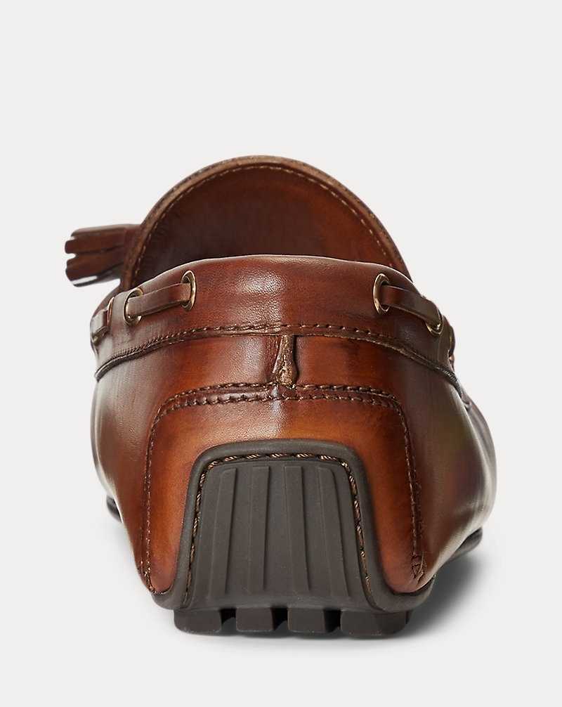 Zapatos Casual Ralph Lauren Harold Calfskin Tassel Driver Hombre Tan | CKOJZIU-76 - vista 3