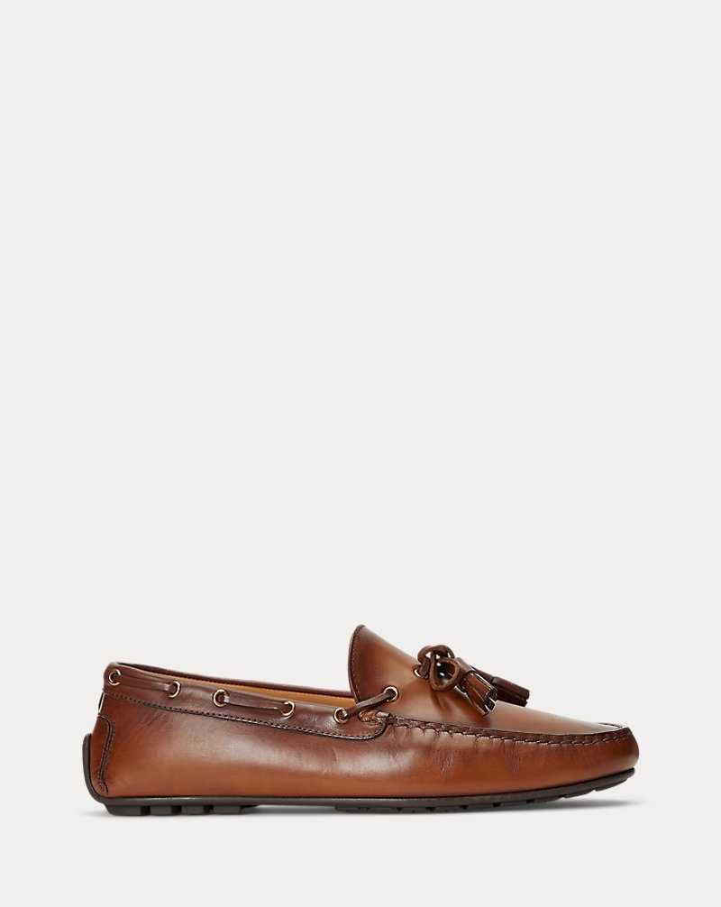 Zapatos Casual Ralph Lauren Harold Calfskin Tassel Driver Hombre Tan | CKOJZIU-76 - vista 1